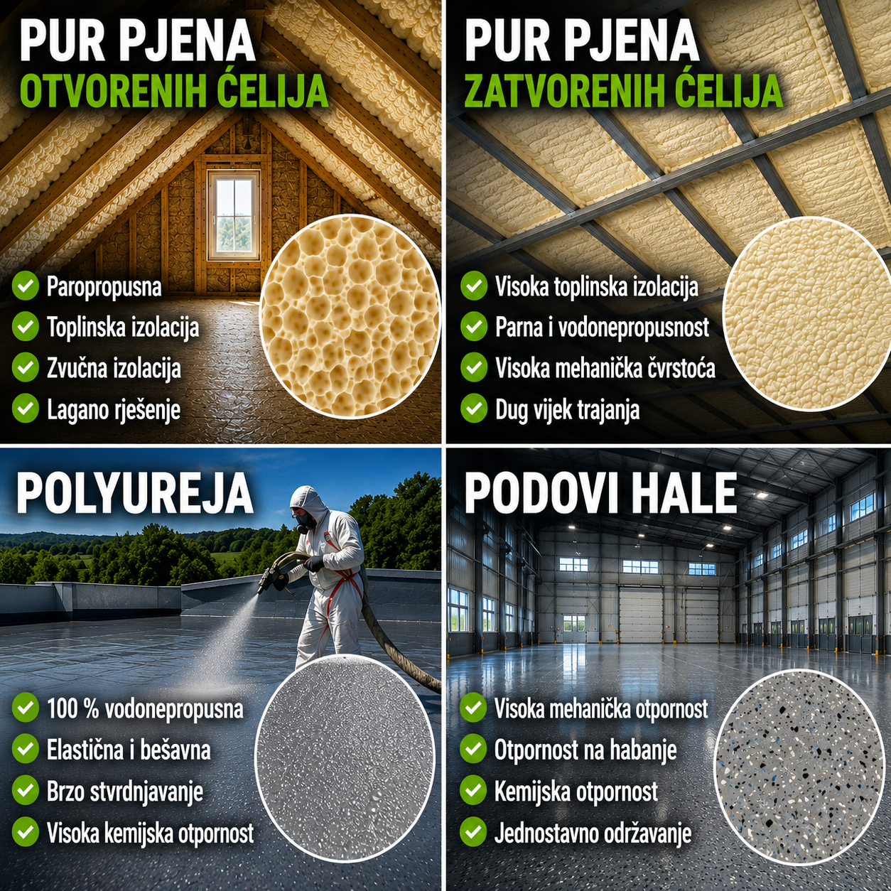 Izvedeni radovi — ravni krov s hidroizolacijom